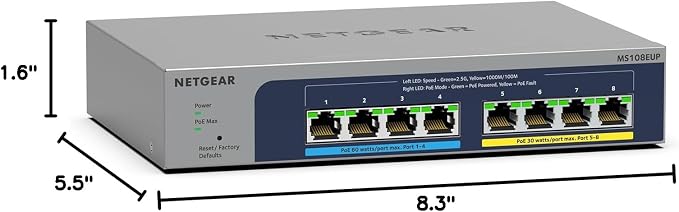 NETGEAR 8-Port PoE Switch, 2.5Gb Switch - Image 7