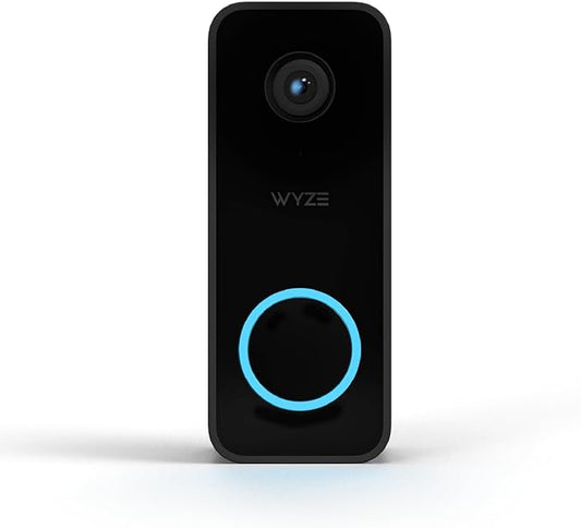 Wyze Video Doorbell v2, 2K Video, Two-Way Audio, Color Night Vision, Compatible by Amazon+Renewed
