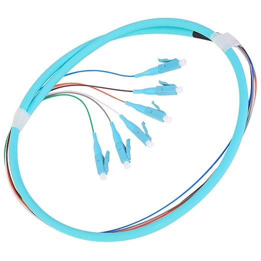 LC-OM3 6 Pigtail 6 Strand Multimode OM3/OM4 50/125 LC-UPC Fiber Pigtail by ProfessionalFiberNetworkDevicemanufacturer