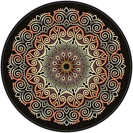 Chair Mat for Hardwood Floor Anti-Slip Floor Protector Round Gaming Computer by GZQIAWY