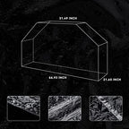 Hoolerry 60 Inch Clear BBQ Grill Barbecue Cover - Image 2