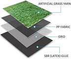 Deluxe Realistic Artificial Grass Turf 7FTX26FT, 1.37" Thick 70 oz Face Weight - Image 3