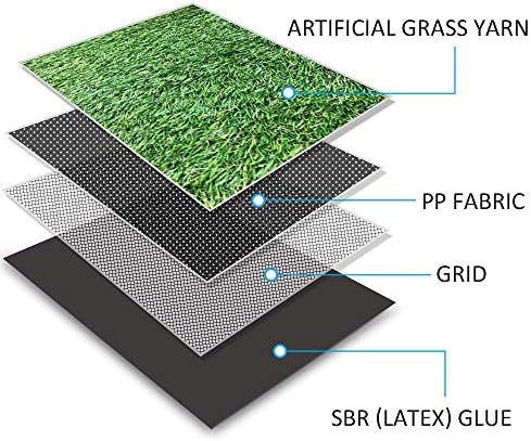 Deluxe Realistic Artificial Grass Turf 11FTX63FT, 1.37" Thick 70 oz Face Weight - Image 3