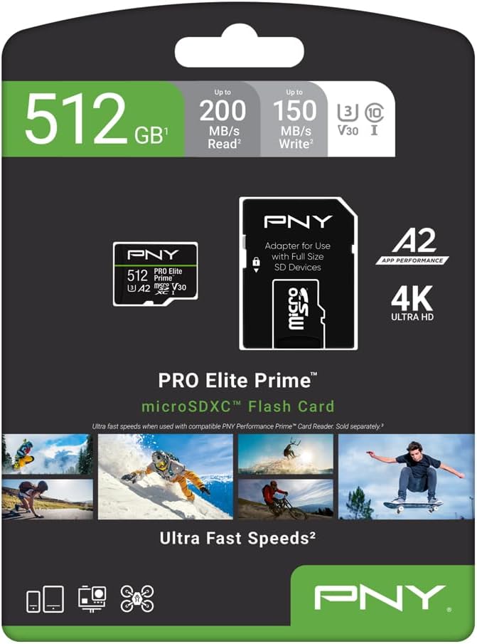 PNY 512GB PRO Elite Prime™ C10 U3 V30 A2 microSDXC Flash Memory Card – - Image 12