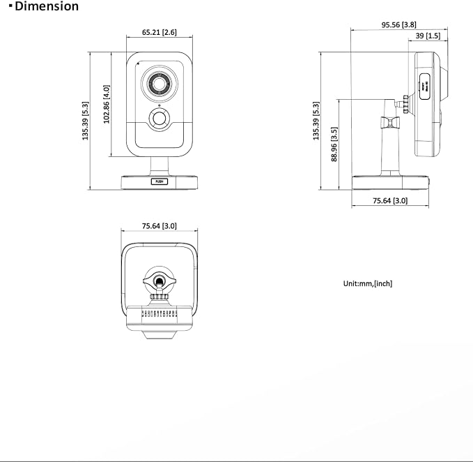 DS-2CD2443G2-IW 4MP Home Security Camera Indoor, Human Body Detection Cube - Image 2