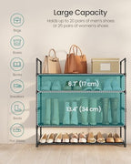 SONGMICS Shoe Rack, 5-Tier Shoe Organizer, Metal Storage Shelf - Image 6