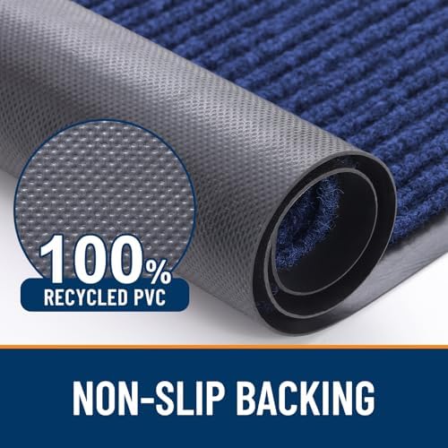 OLANLY Half Circle Front Door Mat 47x30, Waterproof Heavy-Duty Doormat - Image 3