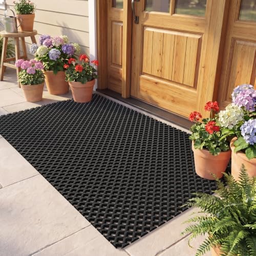Door Mat Outside Entrance Drainage Waterproof Mat by QiCaiJia