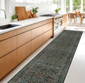 Dark Green 2'6" x 10' Runners for Wide Hallways Non Slip, Extra Long 10ft Floor by HazoHaus