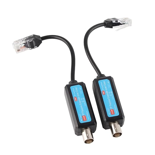 Network Coaxial Transmitter, 1Pair 10/100Mbps Passive IP 1CH Ethernet Over Coax by Unknown