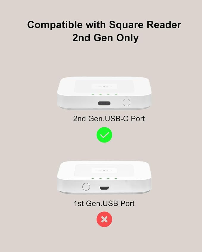 WUKUR Reader Dock for Square Card Reader 2nd Gen, Holder Stand for Square - Image 2