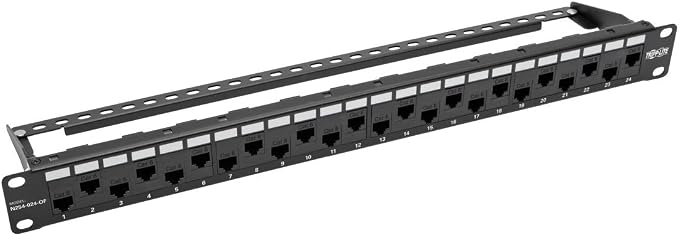 Tripp Lite 24-Port Cat5e Cat6 Feed-Through Patch Panel Offset w/Cable - Image 4