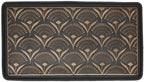 Bronze Floral Rubber Boot Tray, 15x31 Inch Large, Decorative Waterproof Mat by Unknown