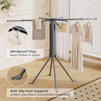 BIREN Clothes Drying Rack Foldable Extending Laundry Rack - Image 2