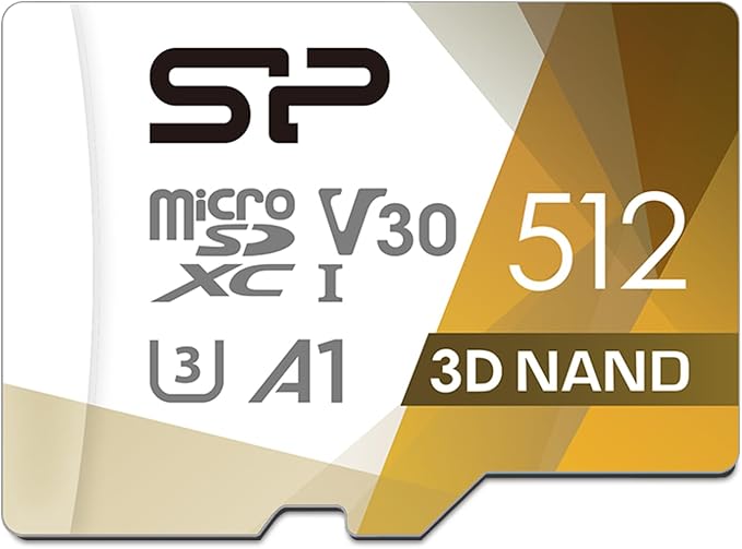 Silicon Power 512GB Micro SD Card U3 SDXC microsdxc High Speed MicroSD Memory by SPSiliconPower