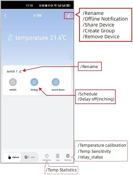 Zigbee 1CH 85-250VIntelligent Temperature Sensor, High Precision Waterproof - Image 4