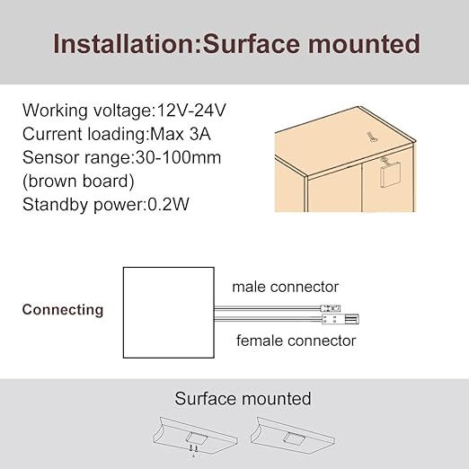 VST Sensor Switch, Hidden Hand Wave Activated Led Light Switch - Image 3