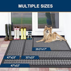 Smiry Front Door Mat Outside Entrance, Natural Rubber Doormat, 59x34 Inch - Image 6
