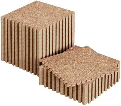 SUPERJARE 0.56'' Thick 192 Sq Ft Rubber Top Gym Flooring by SUPERJARE