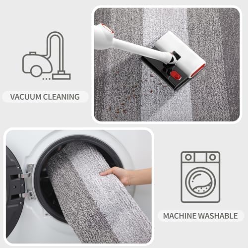 Kitinjoy Indoor Outdoor Door Mat, 30x27 Non-Slip Dirt Trapper Doormats - Image 5