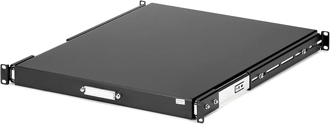 StarTech.com 1U Sliding Server Rack Mount Keyboard Shelf Tray, 22in Deep Steel by StarTech