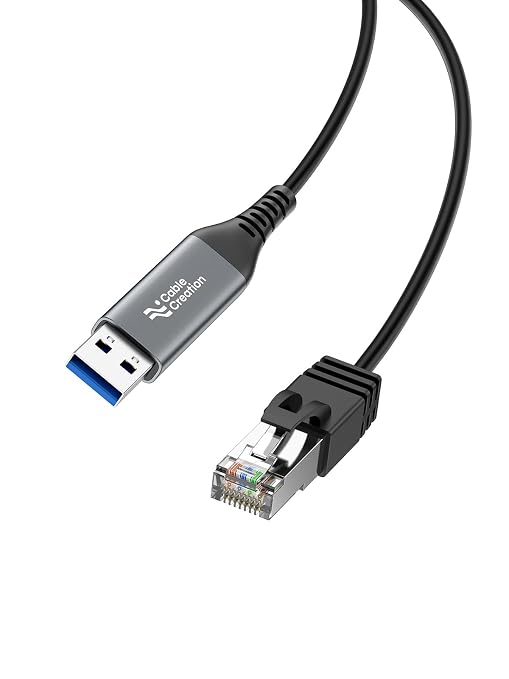 CableCreation USB to Ethernet Cable 10FT, USB to RJ45 Internet LAN Network Cable by CableCreation