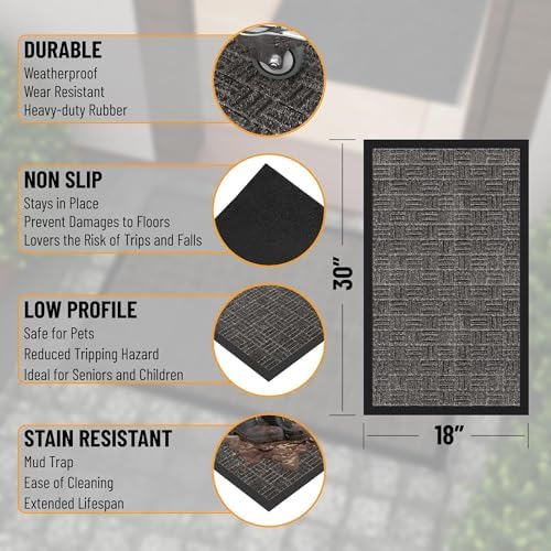 Ottomanson Scraper Doormat – Indoor Outdoor Entry Rug - Image 3