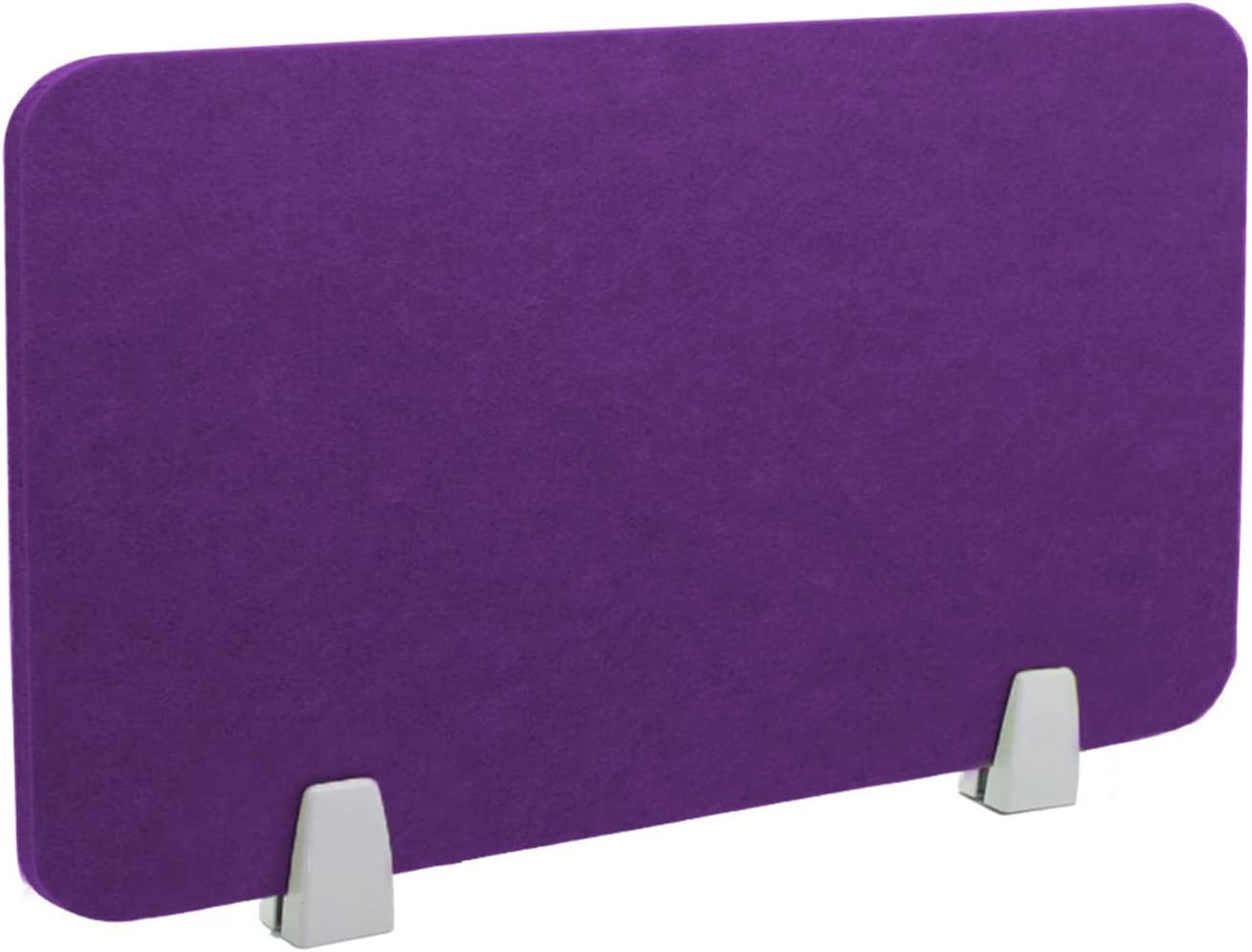 Icegrey Acoustic Desk Divider Privacy Panel Removable Sound Absorbing Desk Partition Board with 2 Clips for Student Call Centers Offices Braries Classrooms Library, Dark Purple, 23.4x11.7