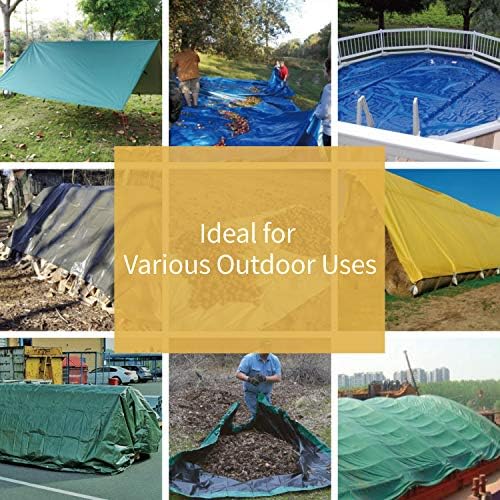 GUARD SHIELD Heavy Duty Tarp 10x12 Feet Green Multi Purpose Thick Waterproof - Image 6