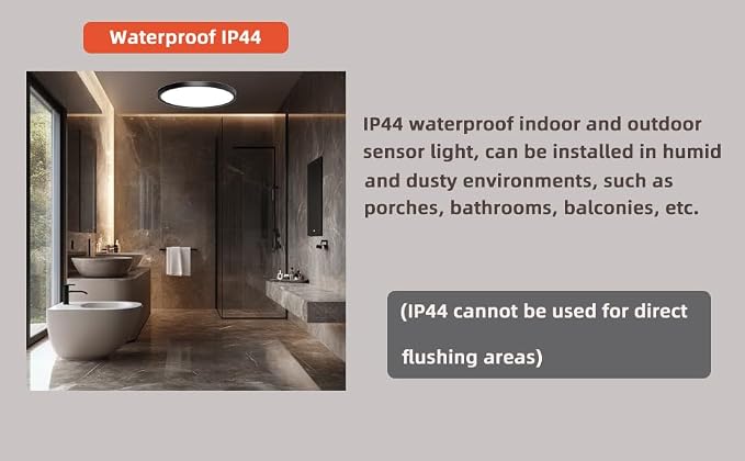 7 Inch Motion Sensor Ceiling Light Indoor, Motion Sensor Fixture Indoor - Image 5