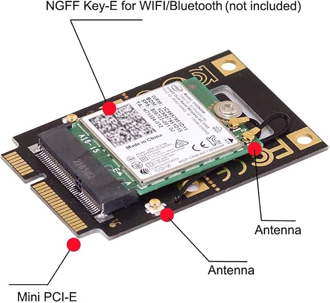 NGFF M.2 Key-A to Mini PCI-E PCI Express Converter Adapter - Image 8