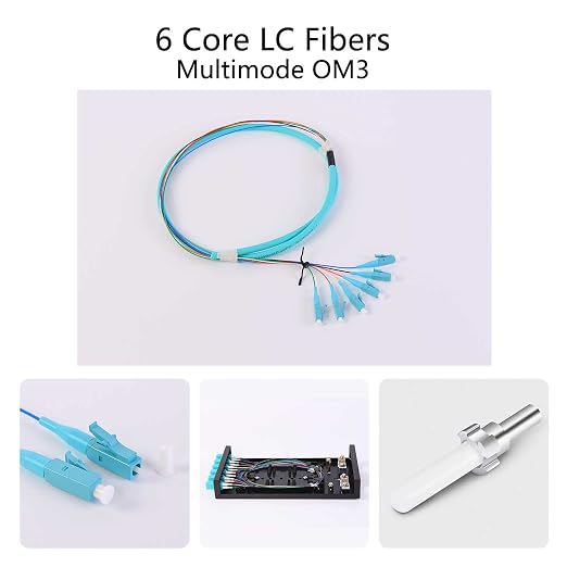 LC-OM3 6 Pigtail 6 Strand Multimode OM3/OM4 50/125 LC-UPC Fiber Pigtail - Image 5