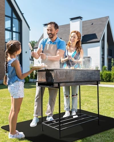 Under Grill Mat for Outdoor Grill, 48x70inch Double-Sided Fireproof Grill Pad - Image 5