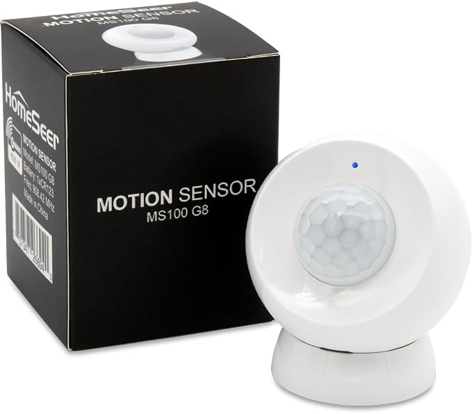 HomeSeer Smart Motion Sensor, 800 Series Mesh & Long Range Z-Wave Technology by HomeSeer