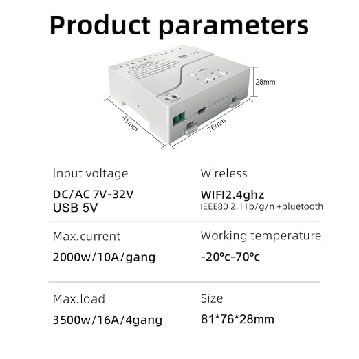 Smart WiFi Wireless Relay Switch Module, Tuya 4CH AC/DC 7-32V/ USB 5V Smart - Image 9