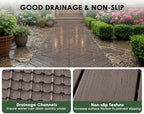 72 PCS Plastic Interlocking Deck Patio Tiles - Image 7