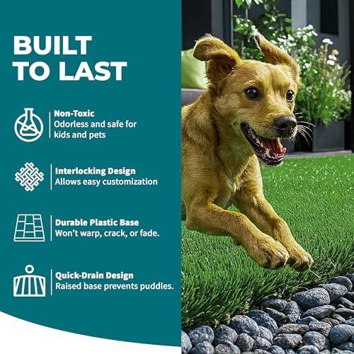Bliss Outdoors 12 x 12-Inch Artificial Grass Deck Tiles - Image 3