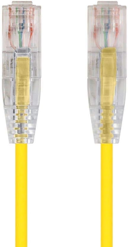 Monoprice Cat6 2ft Yellow Component Level Patch Cable UTP 28AWG 550MHz Pure - Image 2