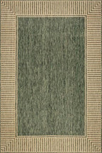 nuLOOM Asha Green Bordered Power Loomed Indoor/Outdoor Area Rug - Image 3