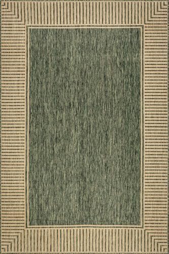 nuLOOM Asha Green Bordered Power Loomed Indoor/Outdoor Area Rug - Image 3