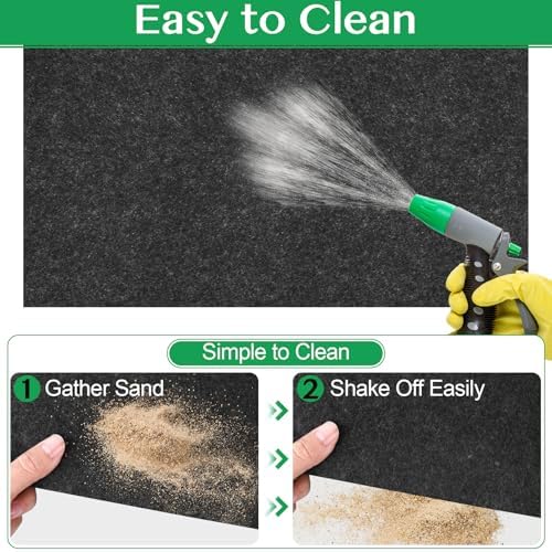 ToLanbbt Outdoor Storage Shed Floor Mat, 12 x 10 FT Waterproof Carport Mat - Image 6