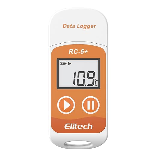 Elitech RC-5+ Digital PDF USB Temperature Data Logger Reusable Recorder by Elitech