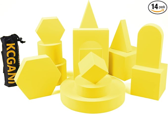 14pcs Photography Background Props, Geometric Cube Photo Props Set, Stereo Hard by KCGANI