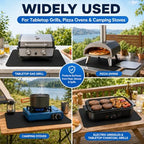 Heat Resistant Grill Mat for Countertop, 16 x 24 inch Waterproof BBQ Mat for - Image 6