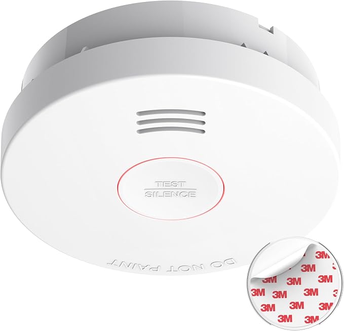 SITERLINK Smoke Detectors 10 Year Battery Operated, Smoke Alarm by SITERWELL