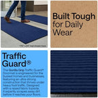 GORILLA GRIP Traffic Guard Indoor Outdoor Heavy Duty Door Mat, 29x17 Blue - Image 3