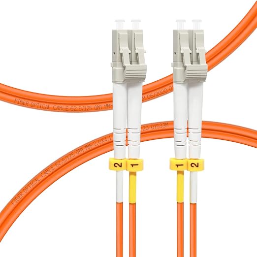 FLYPROFiber- 2M/7ft OM1 LC to LC Fiber Patch Cable, Length Options: 0.2m-100m by FLYPROFiber