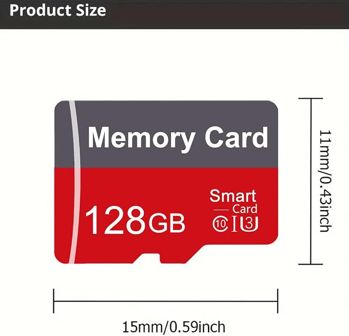 2 Pack Memory Card 128GB with Adapter, High Speed TF Card, UHS-I C10 A1 Memory - Image 8
