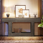 Tribesigns 63" Console Table, Farmhouse 2-Tier Entryway Table - Image 3