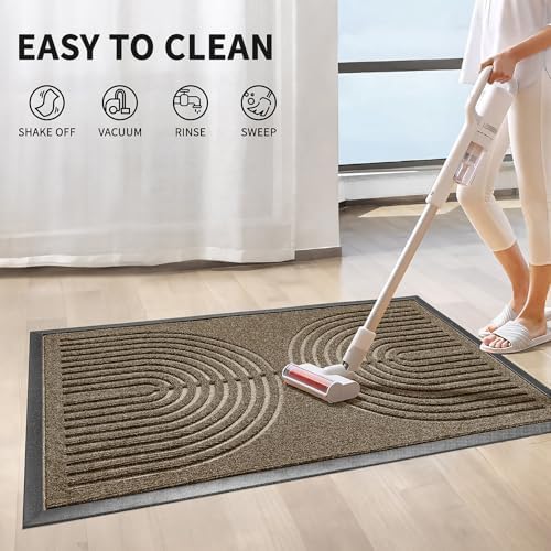RORA Heavy Duty Door Mat Outside Entrance, Indoor Welcome Doormat 47x32 - Image 5